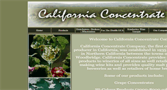 Desktop Screenshot of californiaconcentrate.com